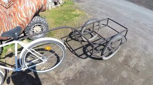 Велоприцеп своими руками, тележка для велосипеда, самоделка. bike trailer hand made.