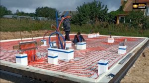 часть 2 - укладка утеплителя на песок