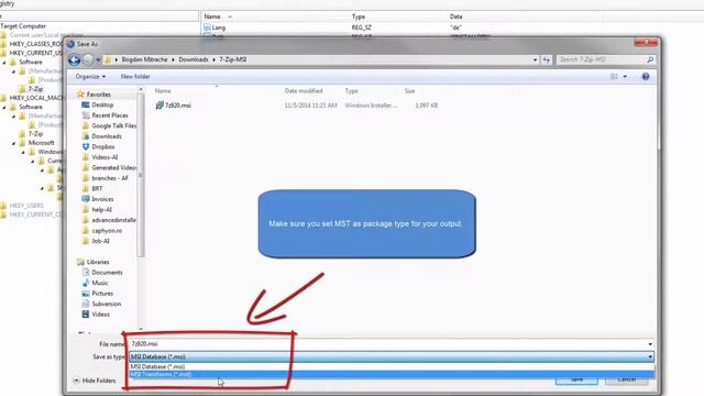 Creating transforms (MST) with Advanced Installer