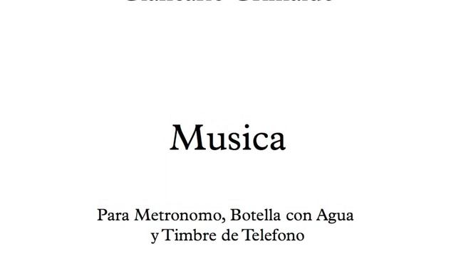 Musica Para Metronomo, Botella Con Agua Y Timbre De Telefono (Demo) - Giancarlo Grimaldo смотреть онлайн