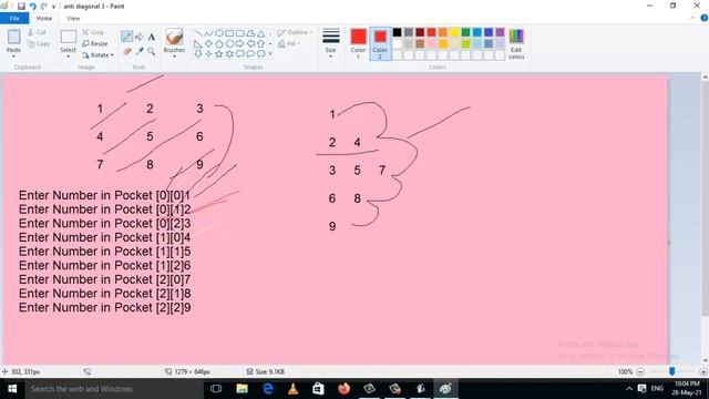 ANTI DIAGONALS OF THE MATRIX Java ||Microsoft Interview Question || Print Matrix Diagonally