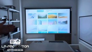 HQ9W демонстрация проектора в офисе LP projector