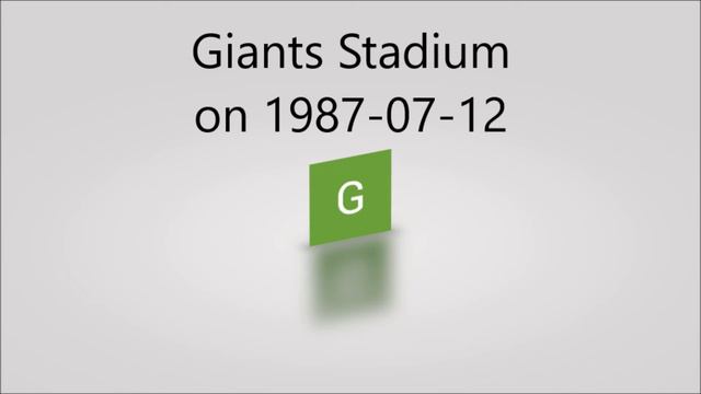 Giants Stadium on 1987 07 12 смотреть онлайн