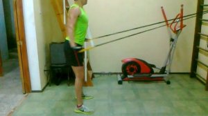 общеразвивающие упражнения с резиной для лыжника