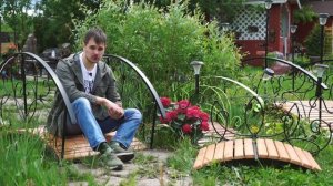 Кованые садовые мостики - ландшафтный дизайн загородного дома.