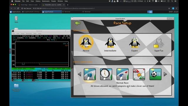 GPU-accelerated OpenGL in container over web VNC смотреть онлайн