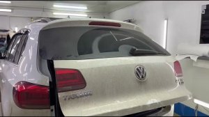 Установили электропривод крышки багажника на VW Tiguan 2