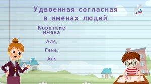 Русский язык. 1 класс. "Удвоенные согласные" (2 часть)