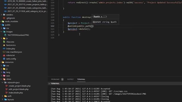 Laravel 8 Complete Series Part-4 | Delete Project Data From Database and Unlink Images Path ! смотреть онлайн