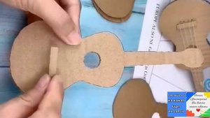 DIY. Гитара из картона. shorts