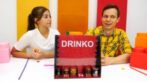 Видео приколы - Челлендж с напитками. Что выберут Вика и Федор?  - Смешные игры онлайн