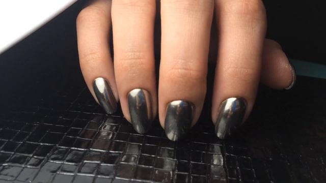 Mirror powder nails. Зеркальные ногти! смотреть онлайн