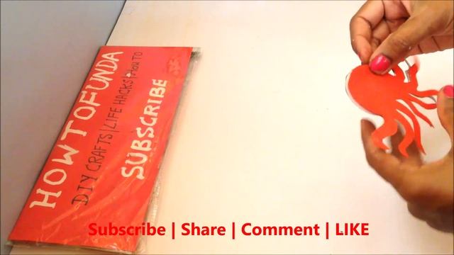 Octopus paper craft making ideas | paper craft ideas | howtofunda