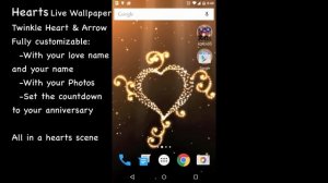 Hearts live wallpaper for android