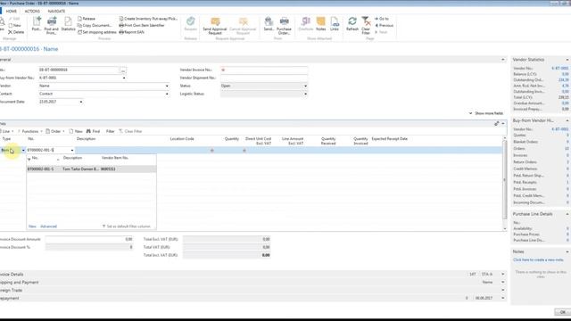 gcs:ERP: Create purchase orders manually смотреть онлайн