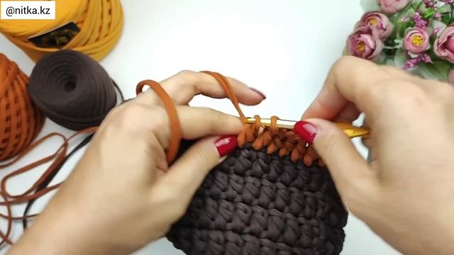 Простая сумка. Вязание крючком для начинающих. Большая сумка своими руками за 3 часа