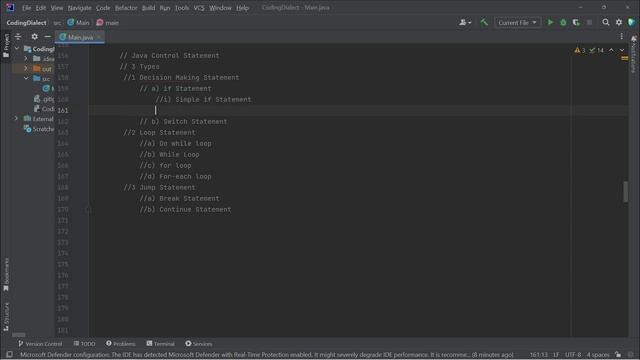 Java Control Statement