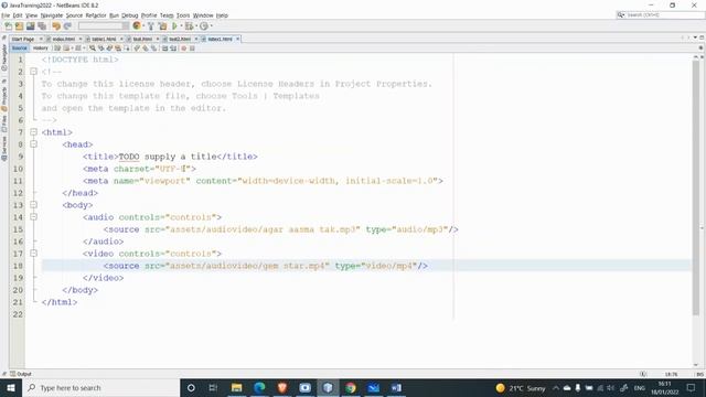 Java Web-Development Training - 18 jan 2022 || HTML Class - 5