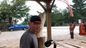 Chainsaw Carving A Morel Mushroom!