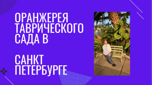 Оранжерея Таврического сада в Санкт Петербурге
