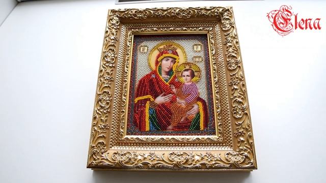 Оформленная икона Богородицы Скоропослушница от NovoSloboda.Деревянный багет. смотреть онлайн