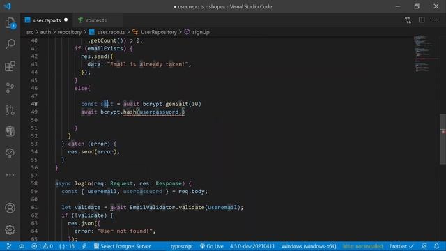 7.JWT Login With TypeORM | Flutter Ecommerce App With Backend | Flutter Ecommerce App Admin Panel