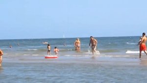Rimini beach Italy Римини пляж 2013