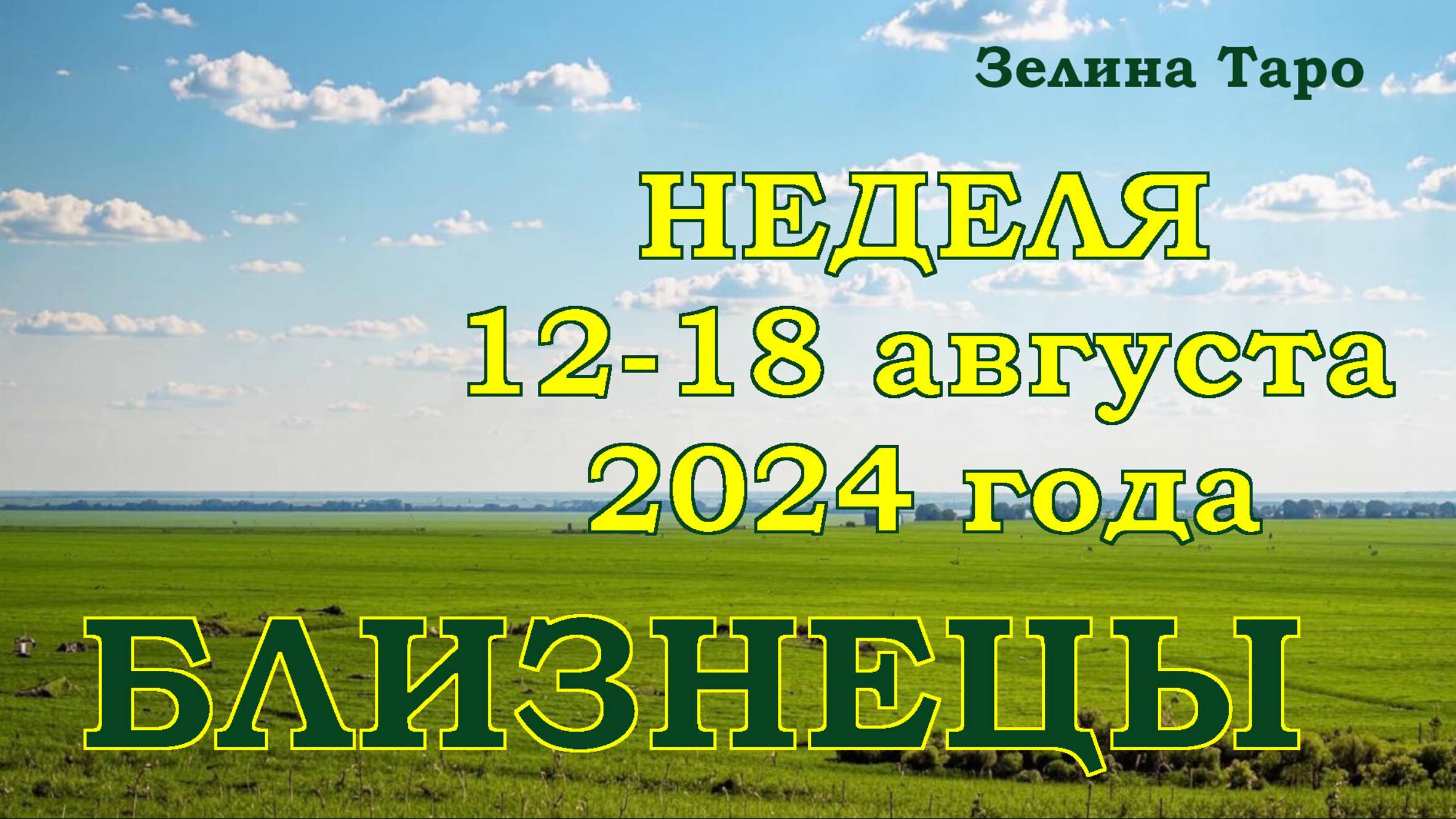 БЛИЗНЕЦЫ | ТАРО прогноз на неделю с 12 по 18 августа 2024 года