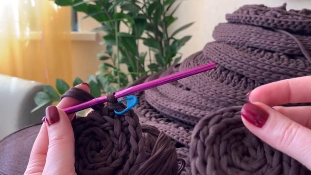 Ковёр из трикотажной пряжи - бомбический!
