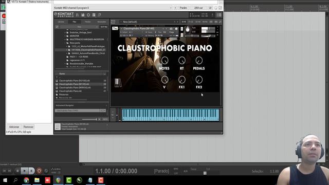 CLAUSTROPHOBIC PIANO - TIMBRE MARAVILHOSO #kontakt