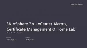 38. vCenter Alarms & Certificate Management: VMware CA, Best Practices, Lab Tutorial | Must-Watch!