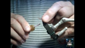 Мушка "Комарик" имитация личинки мотыля.  Снасть для рыбалки.