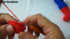 43 Cm Örümcek Adam Ayak Yapımı 1.Bölüm #knitting  #spiderman