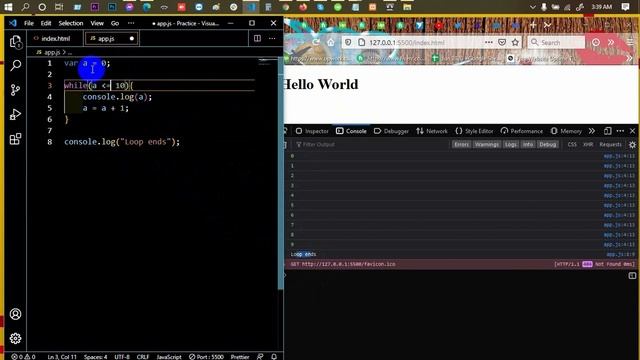 Advanced JavaScript Tutorial | Part-20 | While do while and For loops with examples | Web IT LTD
