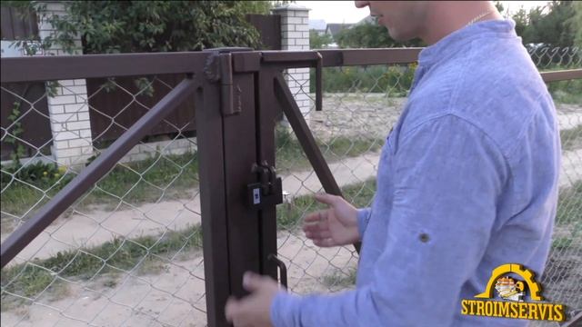 Забор, ворота и калитка из сетки Рабица изготовление и установка смотреть онлайн