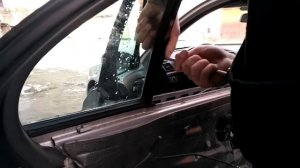 Как снять заменить стекла задней двери MERCEDES W211/demontaz zamiana bocznej szyby drzwi tyl!