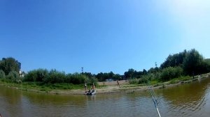 Пляж Центрального района-1 Обзор с воды р. Иртыш г. Омск 10.07.2022 год №14