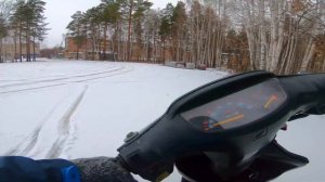 ПОКАТУШКА НА СКУТЕРЕ ПО СНЕГУ