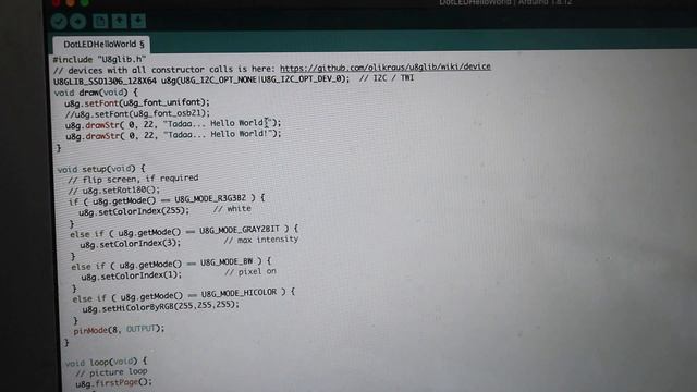 [Arduino] OLED Display SSD1306 On Arduino Pro Micro Hello World
