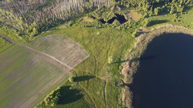 Тепляковское озеро с высоты | Ивановская область смотреть онлайн