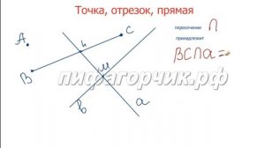 Математика 5 класс. Точка, отрезок, прямая