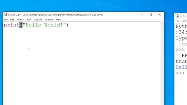 Lesson 2 - Print a Message in Python 3 | Print Function in Python 3 | Python Tutorial for Beginners