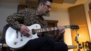 Godin Summit Classic HT Trans White featuring Dominic Cifarelli