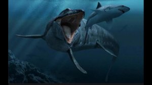 мозазавр против мегалодона