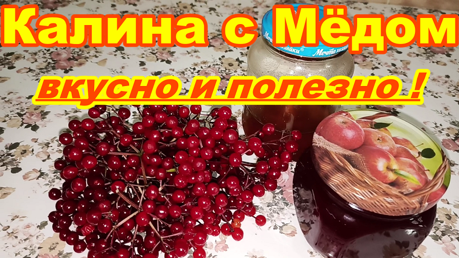 Калина с МЁДОМ ! Вкусно ! Полезно ! Просто ! Быстро ! Рецепт хранения калины на зиму !