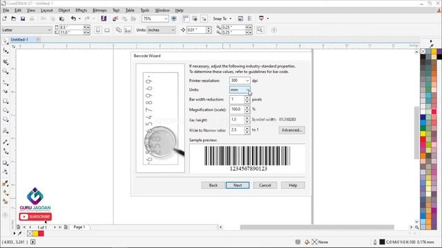 Tutorial CorelDraw Dasar #16 Insert Barcode, Insert QR Code, Validate Barcode, Insert N...