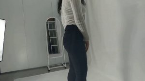 Джинсы Женские Сигаретки Термо Начес Черные 8920-1 (W26-31)