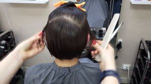 Текстурная стрижка на среднюю длину волос в несведенных зонах  \  Объемная стрижка \ Women Haircut