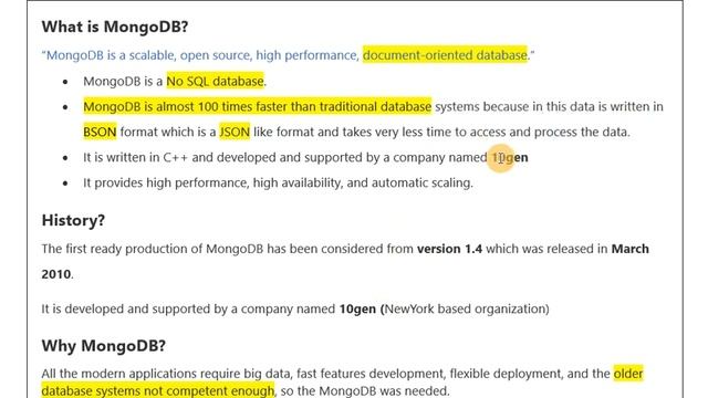 Ep-1, Overview of MongoDB