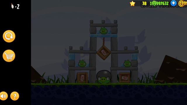 Angry birds gameplay node-1 (mighty eagle)
